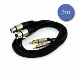 Câbles RCA / XLR - Power Acoustics - Accessoires - CAB 2068 (3m)