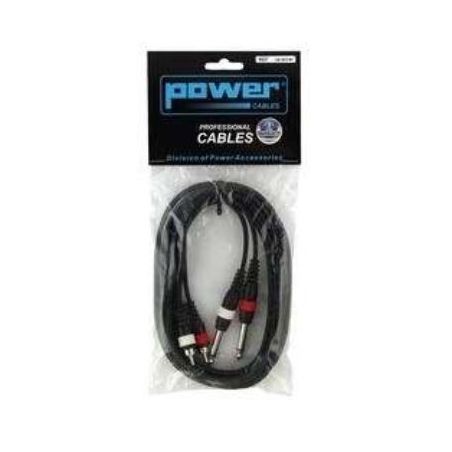 Câbles JACK 6,35 / RCA - Power Acoustics - Accessoires - CAB 2073 (3m)