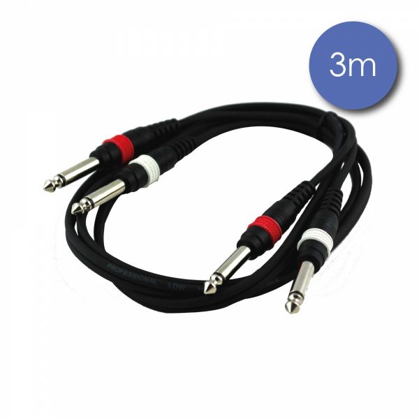 Câbles JACK 6,35 / JACK 6,35 - Power Acoustics - Accessoires - CAB 2079 (3m) Câbles JACK 6,35 / JACK 6,35 - Power Acoustics - Accessoires - CAB 2079 (3m)