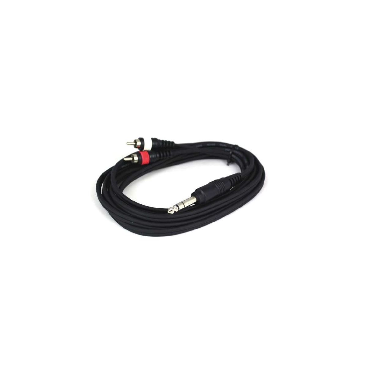 Câbles JACK 6,35 / RCA - Power Acoustics - Accessoires - CAB 2080 (3m)