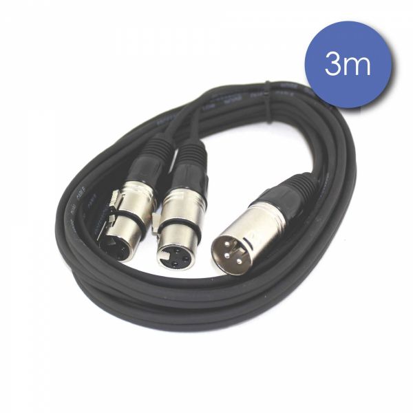 Câbles XLR / XLR - Power Acoustics - Accessoires - CAB 2117 (3m) Câbles XLR / XLR - Power Acoustics - Accessoires - CAB 2117 (3m)