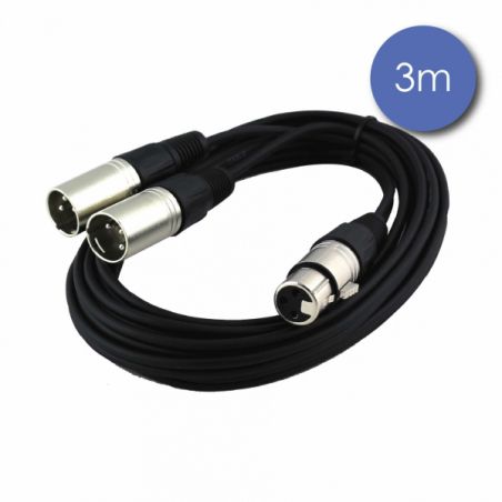 Câbles XLR / XLR - Power Acoustics - Accessoires - CAB 2118 (3m)