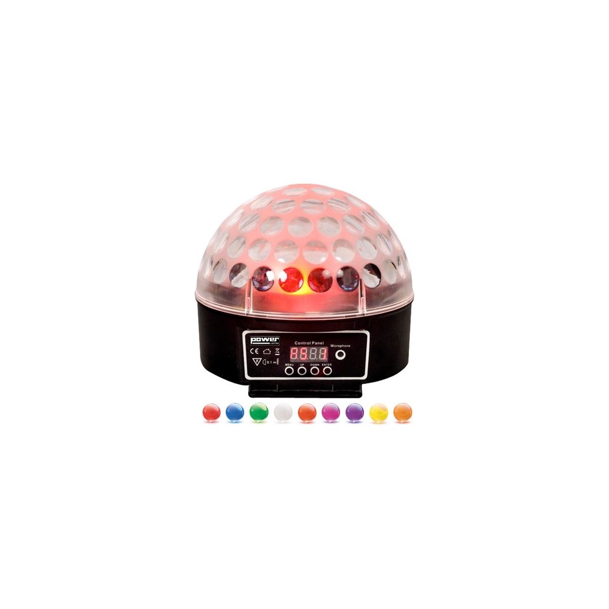 Jeux de lumière LED - Power Lighting - SPHERO LED MK2 noir