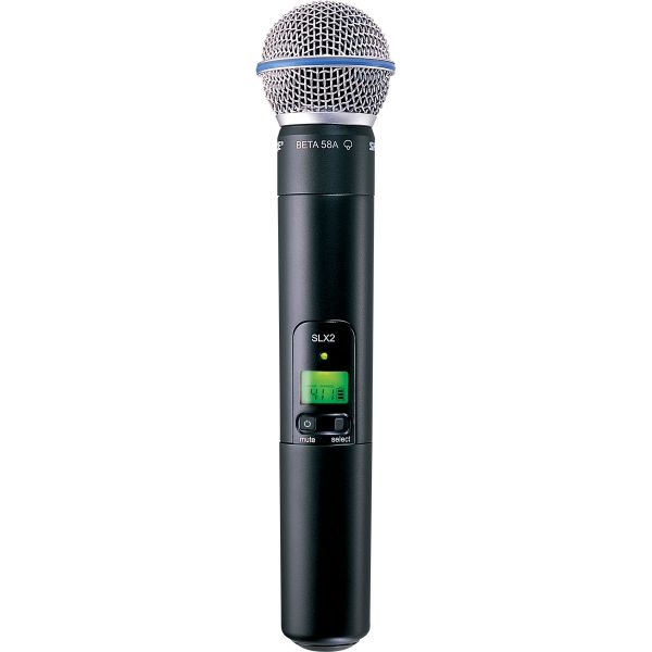 Micros chant sans fil - Shure - SLX2-BETA58A Emetteur Main Micros chant sans fil - Shure - SLX2-BETA58A Emetteur Main