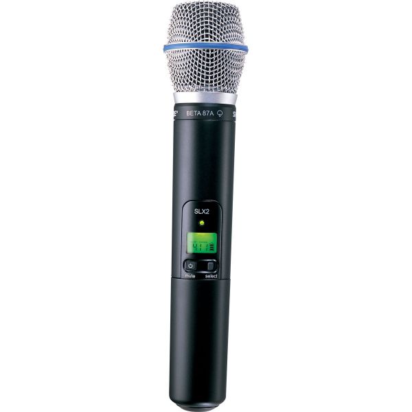 Micros chant sans fil - Shure - SLX2-BETA87A Emetteur Main Micros chant sans fil - Shure - SLX2-BETA87A Emetteur Main