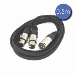Câbles XLR / XLR - Power Acoustics - Accessoires - CAB 2137 (0,5m)