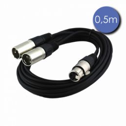 Câbles XLR / XLR - Power Acoustics - Accessoires - CAB 2138 (0,5m)