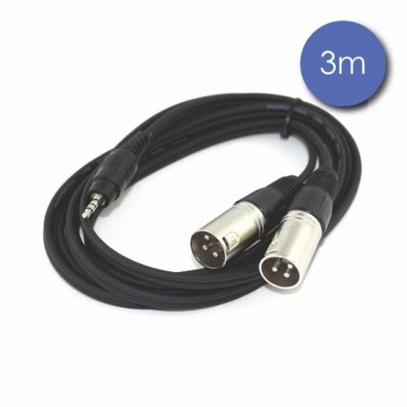 Câbles JACK 3,5 / XLR - Power Acoustics - Accessoires - CAB 2119 (3m)