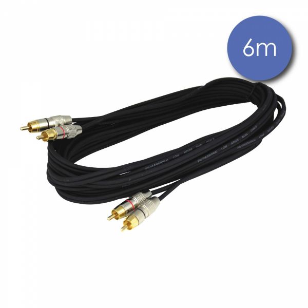 Câbles RCA / RCA - Power Acoustics - Accessoires - CAB 2121 (6m) Câbles RCA / RCA - Power Acoustics - Accessoires - CAB 2121 (6m)