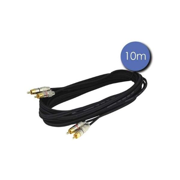 Câbles RCA / RCA - Power Acoustics - Accessoires - CAB 2122 (10m) Câbles RCA / RCA - Power Acoustics - Accessoires - CAB 2122 (10m)
