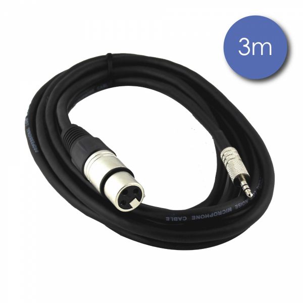 Câbles JACK 3,5 / XLR - Power Acoustics - Accessoires - CAB 2061 (3m) Câbles JACK 3,5 / XLR - Power Acoustics - Accessoires - CAB 2061 (3m)