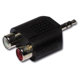 Adaptateur jack 3,5 femelle Stéréo vers RCA mâle plaqué Or