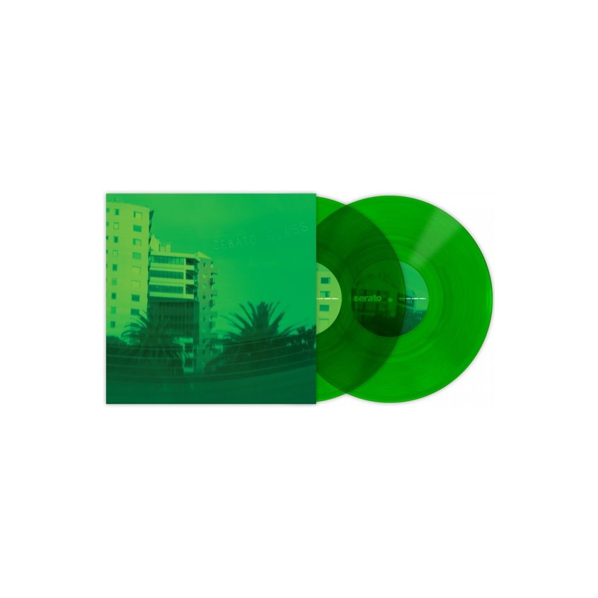 Vinyles time codés - Serato - Paire Vinyl Green 10