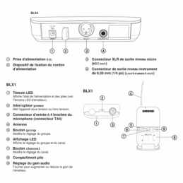 	Micros serre-tête sans fil - Shure - BLX14E-PGA31-M17