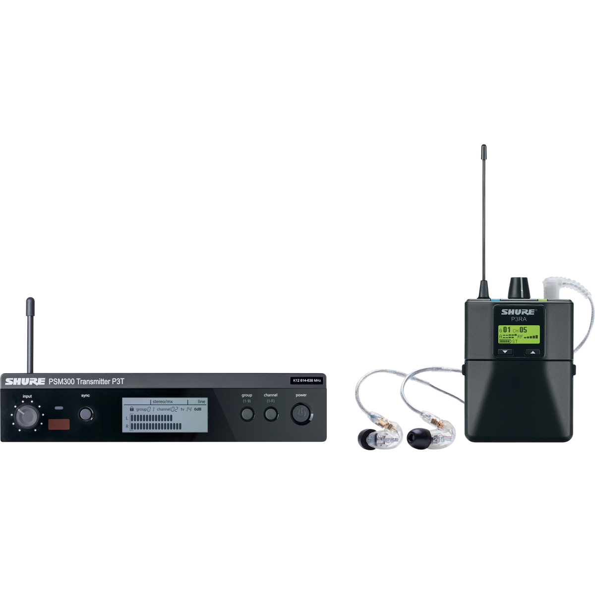 Ear monitors - Shure - PSM300 P3TERA215CL avec...