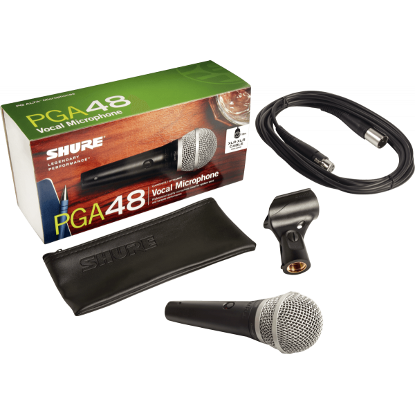 Micros chant - Shure - PGA48 XLR