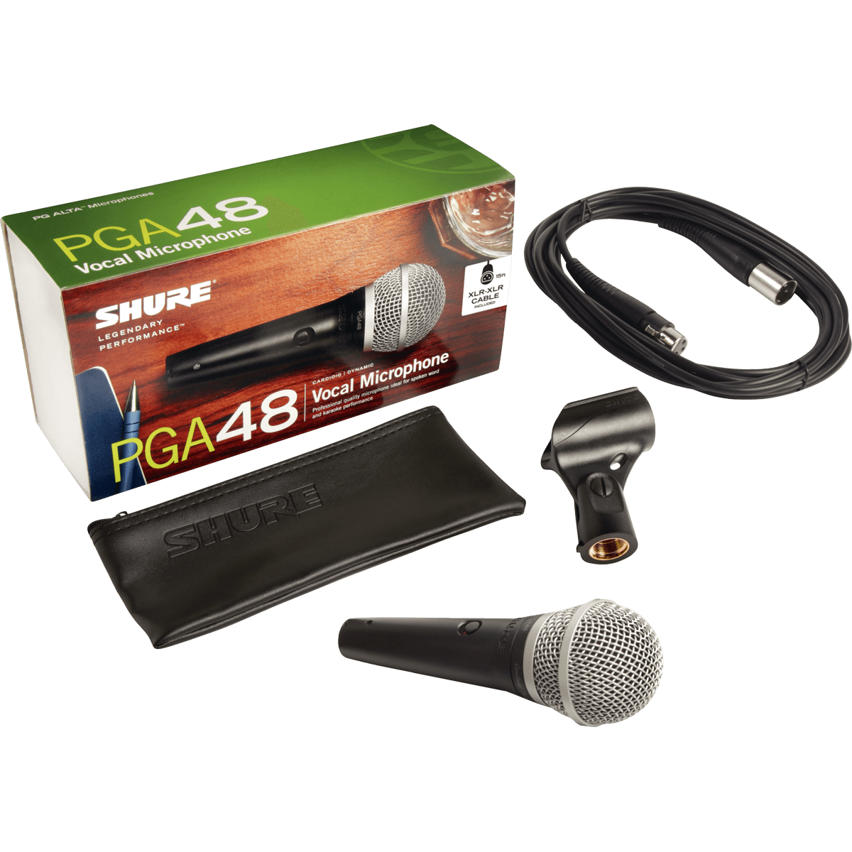 Micros chant - Shure - PGA48 XLR