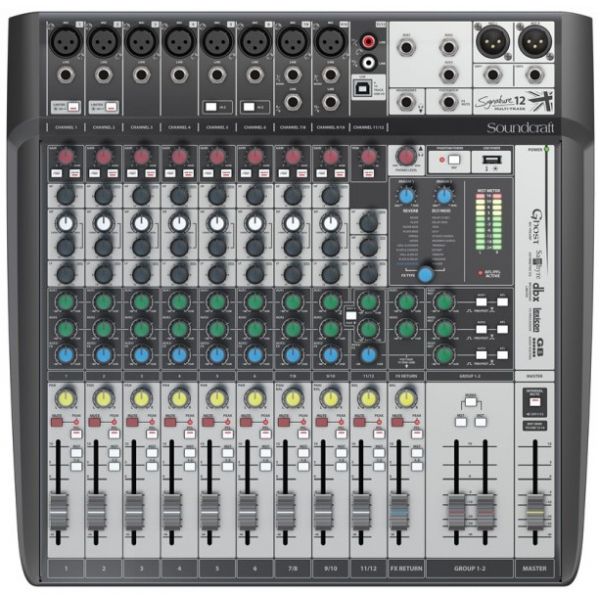 Consoles analogiques - Soundcraft - SIGNATURE 12 MTK Consoles analogiques - Soundcraft - SIGNATURE 12 MTK