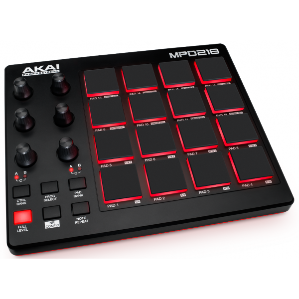 Controleurs midi USB - Akai - MPD218