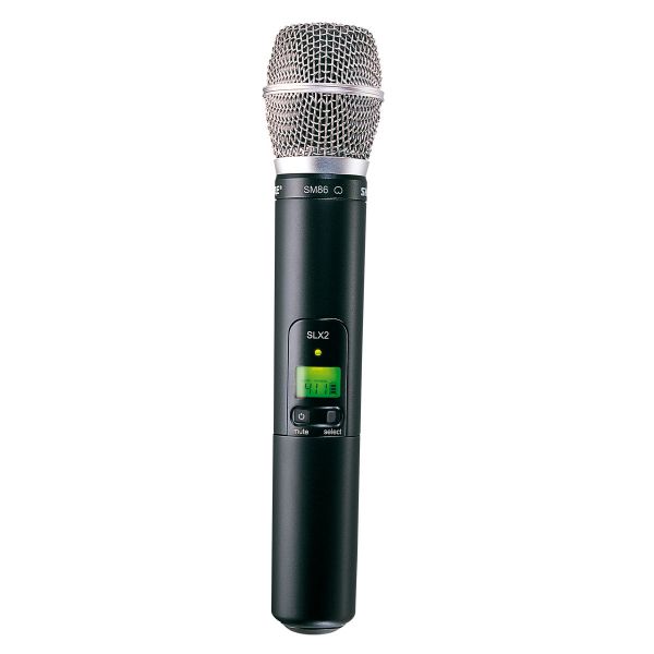 Micros chant sans fil - Shure - SLX2-SM86 Emetteur Main Micros chant sans fil - Shure - SLX2-SM86 Emetteur Main