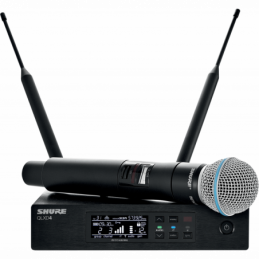Micros chant sans fil - Shure - QLXD24-B58 BETA58A