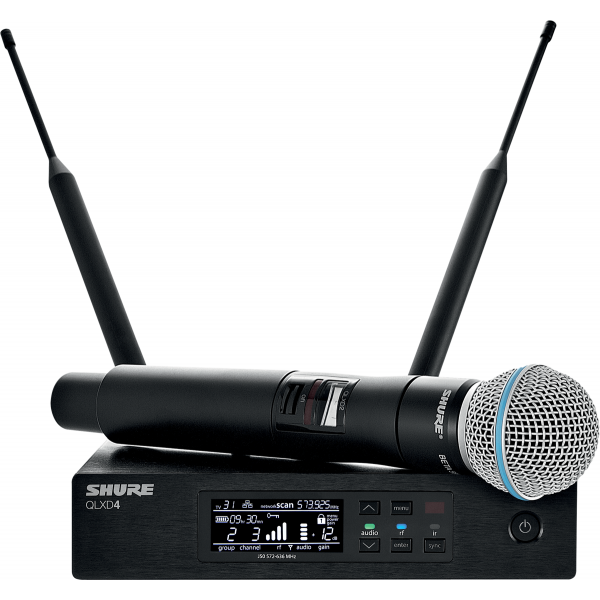 Micros chant sans fil - Shure - QLXD24-B58 BETA58A Micros chant sans fil - Shure - QLXD24-B58 BETA58A