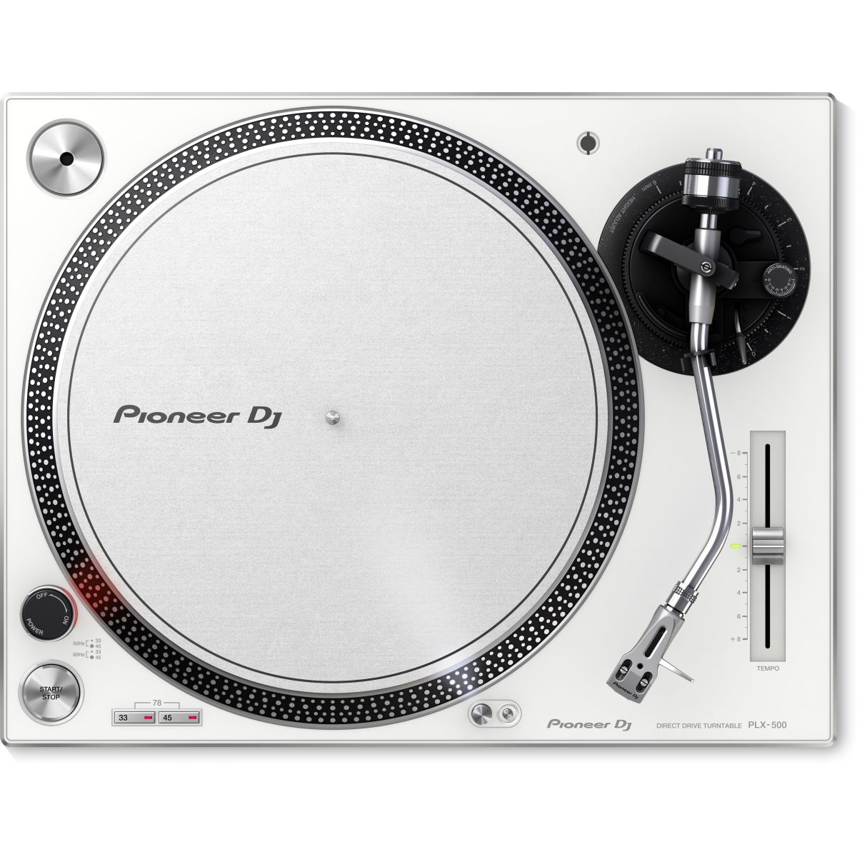 Platines vinyles DJ entrainement direct - Pioneer DJ AlphaTheta - PLX-500-W