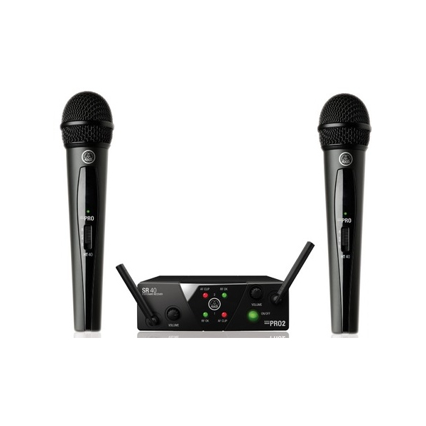 Micros chant sans fil - AKG - WMS40 Mini Dual Vocal Set