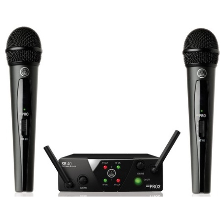 Micros chant sans fil - AKG - WMS40 Mini Dual Vocal Set