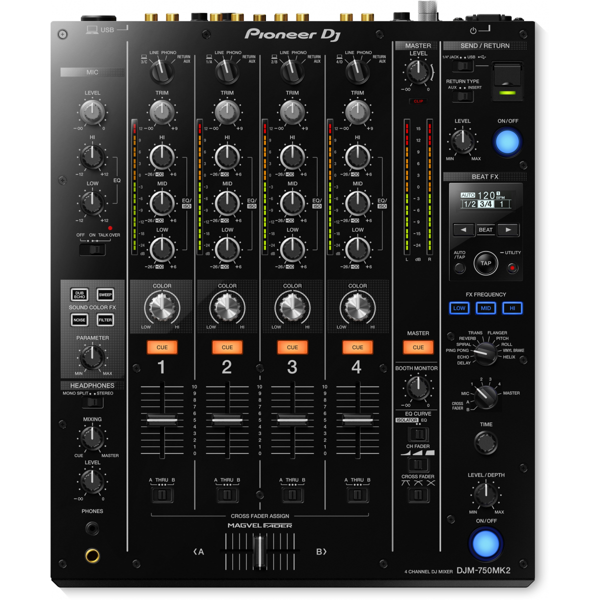 Tables de mixage DJ - Pioneer DJ AlphaTheta - DJM-750MK2