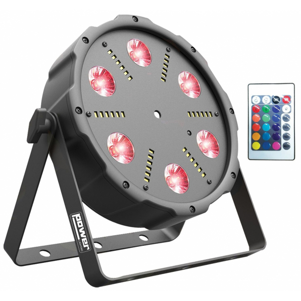 Projecteurs PAR LED - Power Lighting - PAR SLIM 6x9W ALL-IN-1 Projecteurs PAR LED - Power Lighting - PAR SLIM 6x9W ALL-IN-1
