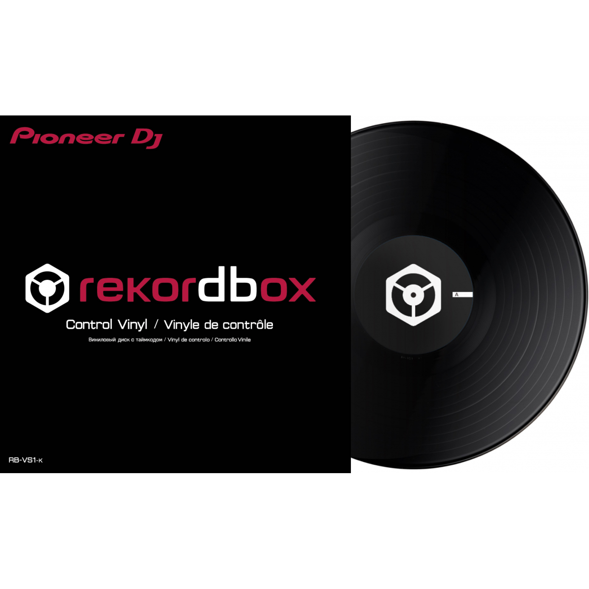 Vinyles time codés - Pioneer DJ - RB-VS1-K vinyl rekordbox noir