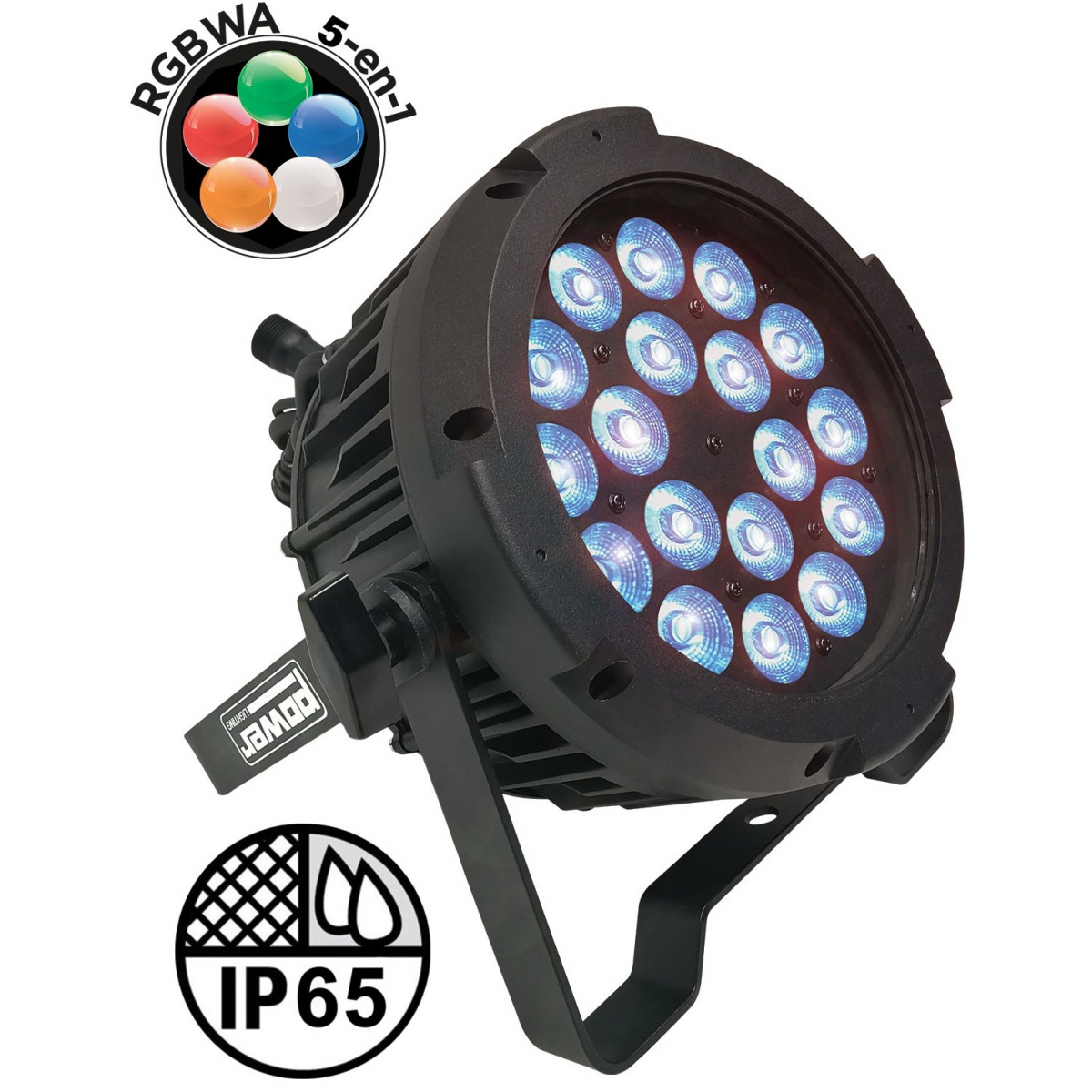 Projecteurs PAR LED extérieur - Power Lighting - PAR SLIM 18x10W IP65 PENTA40