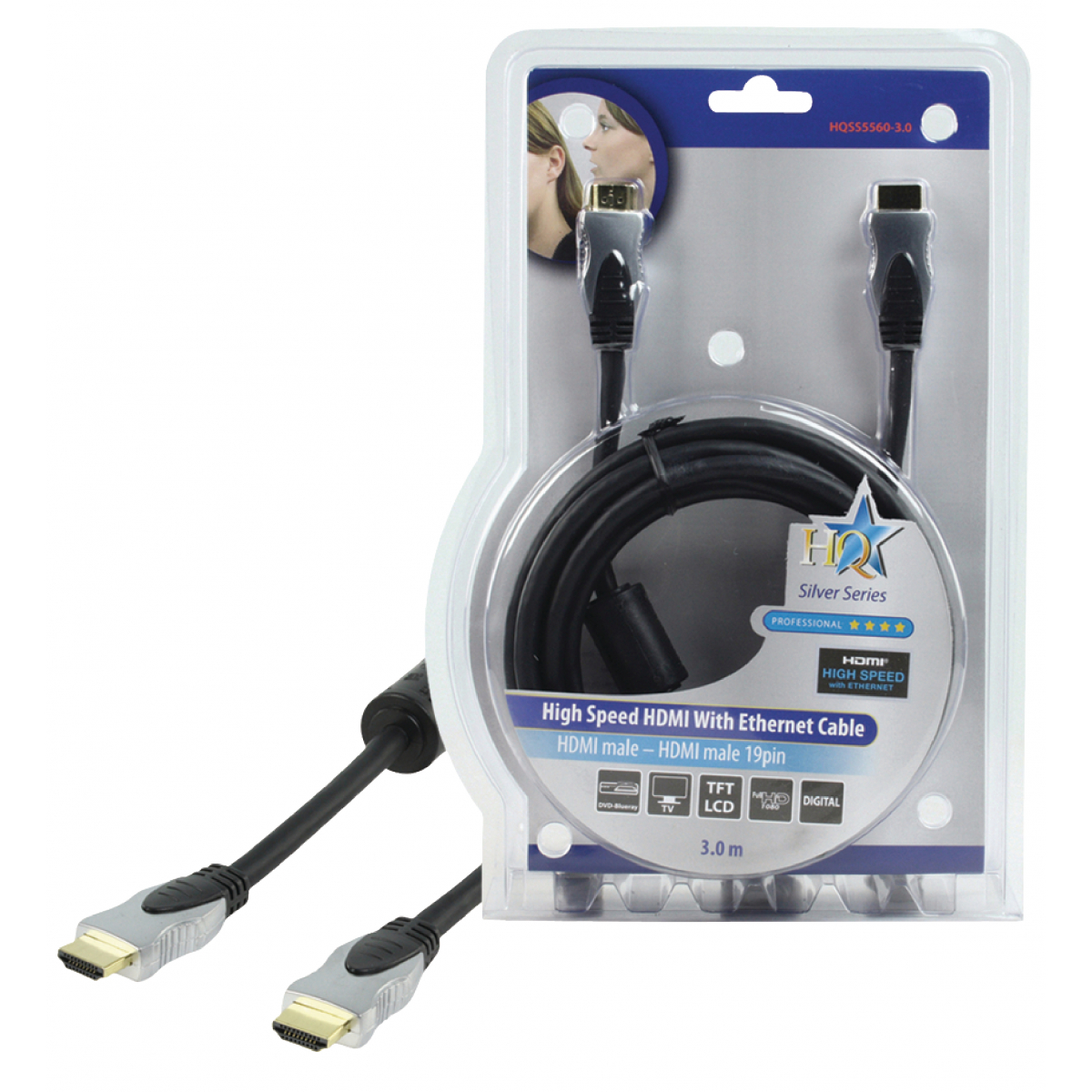 Câble HDMI 3 m - Câbles HDMI - Energyson