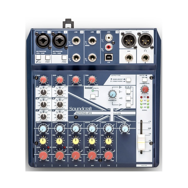 Consoles analogiques - Soundcraft - NotePad-8FX