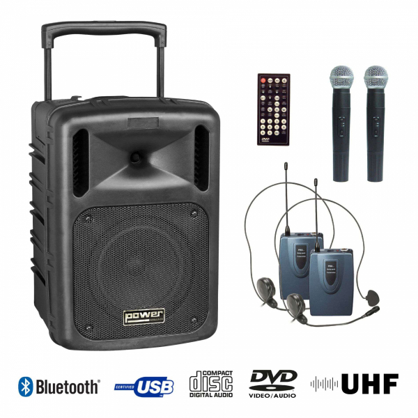 Sonos portables sur batteries - Power Acoustics - Sonorisation - BE9610 UHF PT ABS