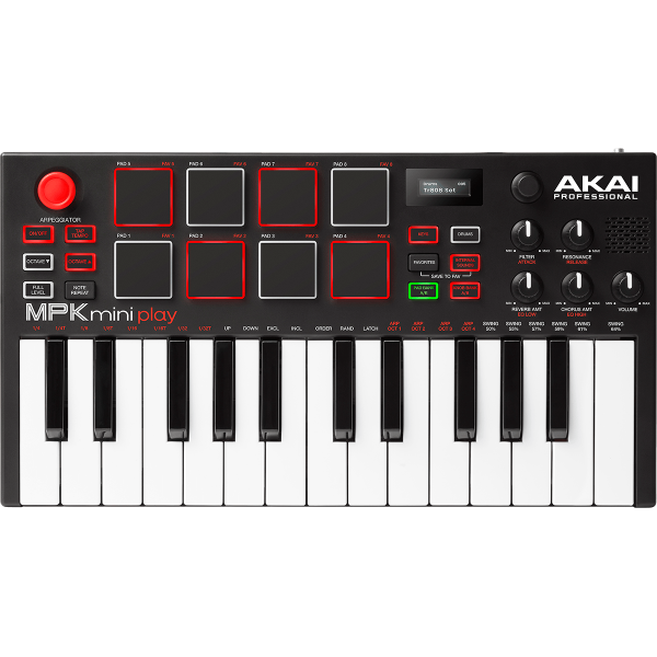 Claviers maitres compacts - Akai Professional - MPK MINI PLAY Claviers maitres compacts - Akai Professional - MPK MINI PLAY
