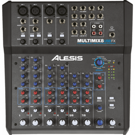Consoles analogiques - Alesis - Multimix 8 USB FX