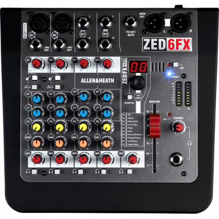 Consoles analogiques - Allen & Heath - ZED-6FX