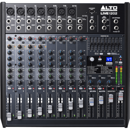 Consoles analogiques - Alto Professionnal - LIVE1202