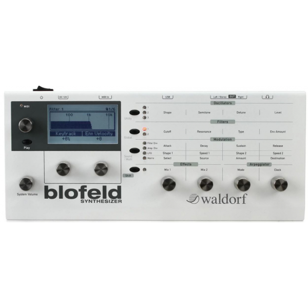 Synthé analogiques - Waldorf - BLOFELD (BLANC) Synthé analogiques - Waldorf - BLOFELD (BLANC)
