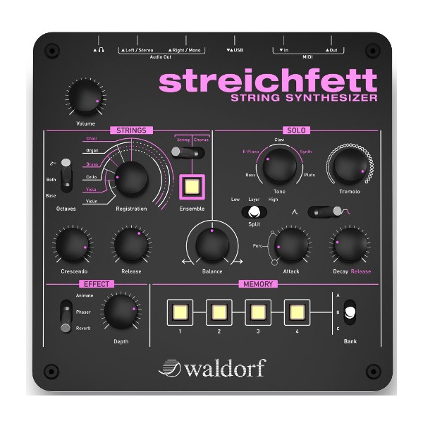 Synthé analogiques - Waldorf - STREICHFETT
