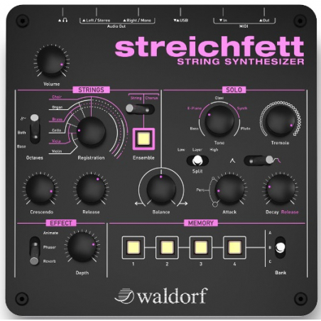 Synthé analogiques - Waldorf - STREICHFETT