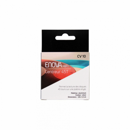 Accessoires platines vinyles DJ - Enova Hifi - CV 10 - CENTREUR 45T