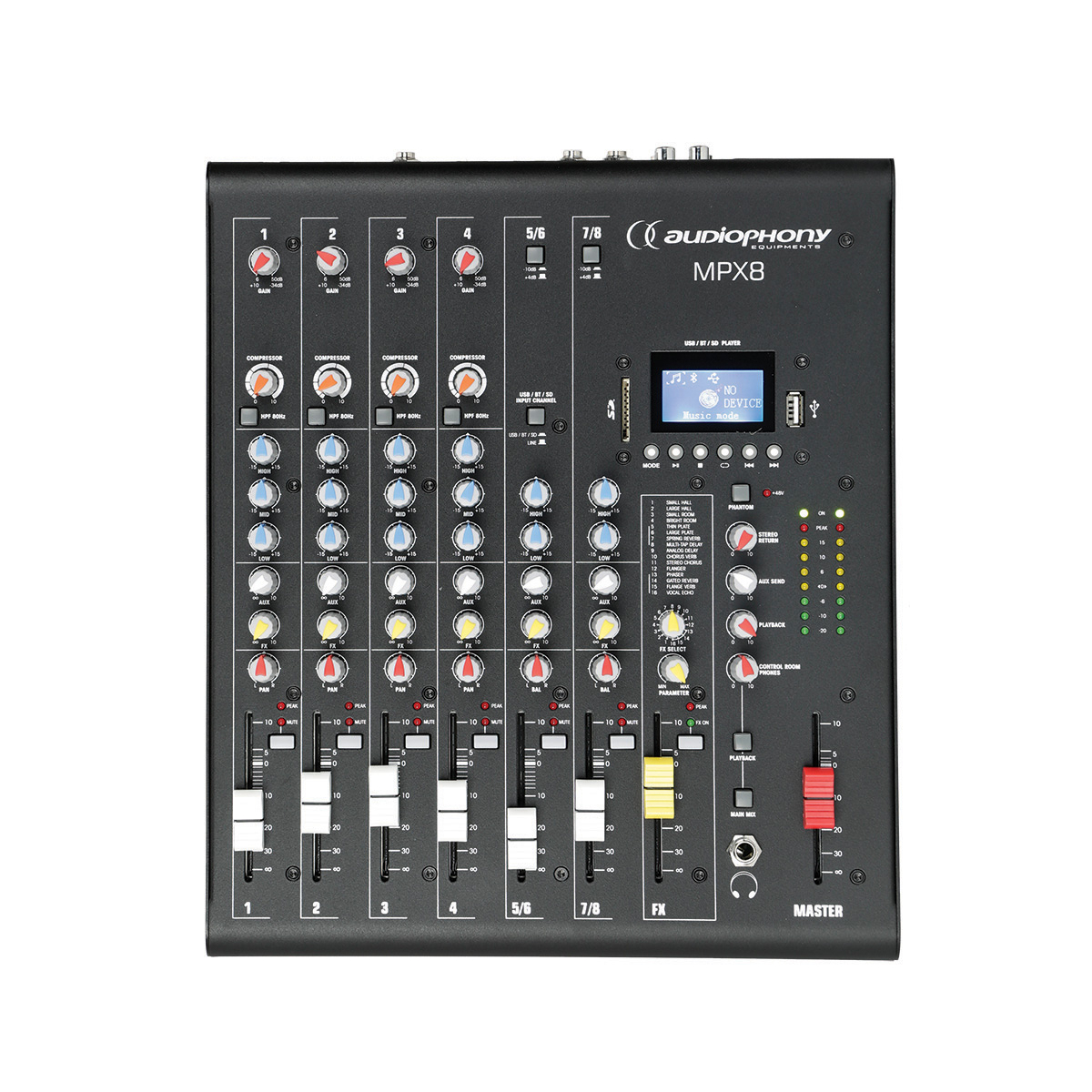 Consoles analogiques - Audiophony - MPX8 Audiophony