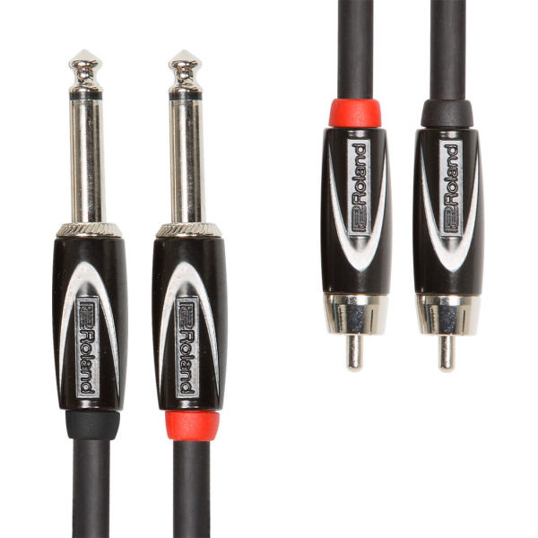 Câbles JACK 6,35 / RCA - Roland - RCC-10-2R28 (3m) Câbles JACK 6,35 / RCA - Roland - RCC-10-2R28 (3m)