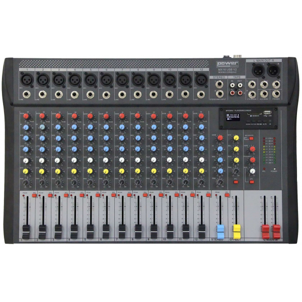 Consoles analogiques - Power Acoustics - Sonorisation - MX16 USB V2 Consoles analogiques - Power Acoustics - Sonorisation - MX16 USB V2