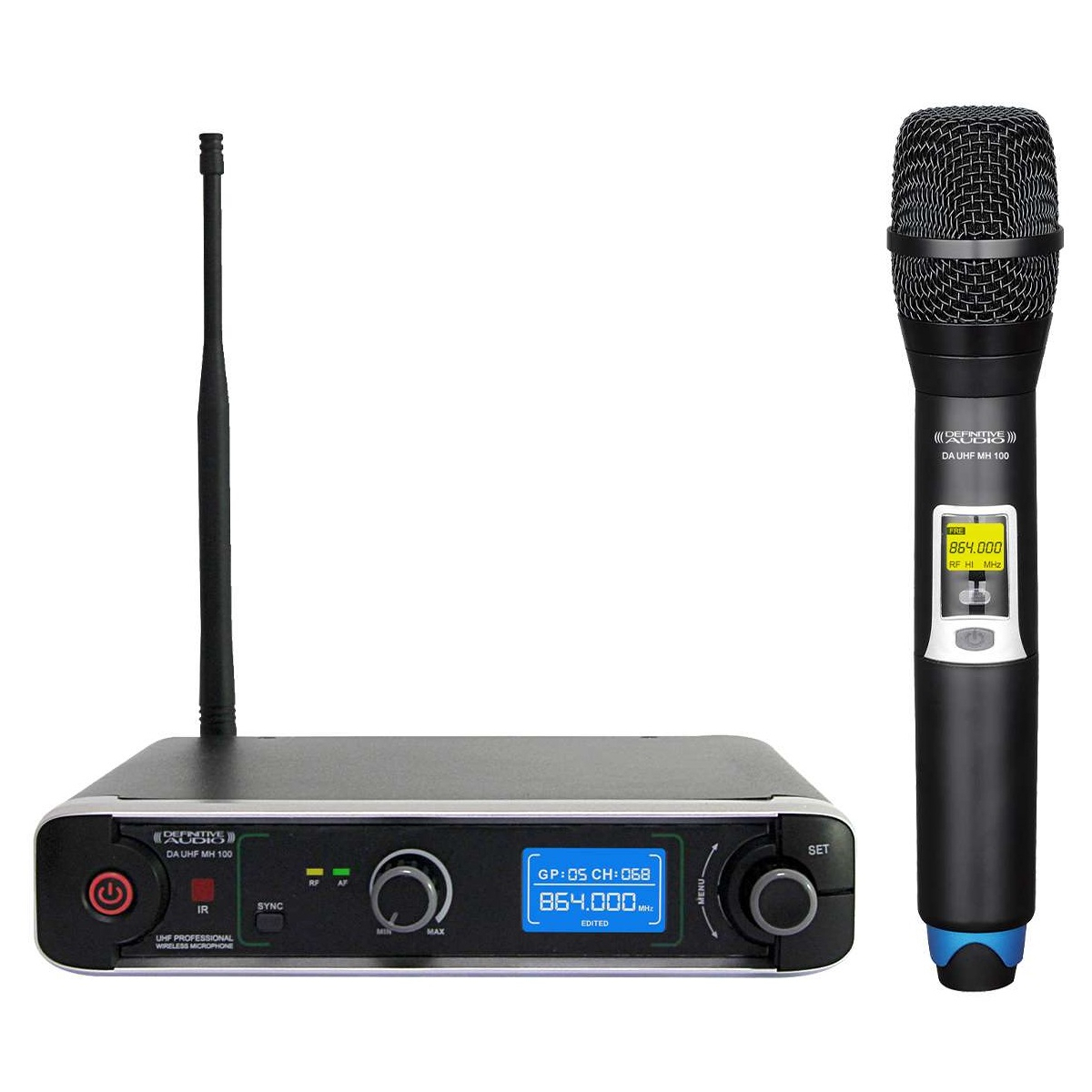 Micros chant sans fil - Definitive Audio - DA UHF MH 100