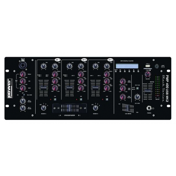 Tables de mixage rackables - Power Acoustics - Sonorisation - PMP 400 USB MK2 Tables de mixage rackables - Power Acoustics - Sonorisation - PMP 400 USB MK2