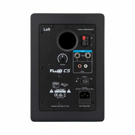 Enceintes monitoring de studio - Fluid Audio - C5 (La paire)